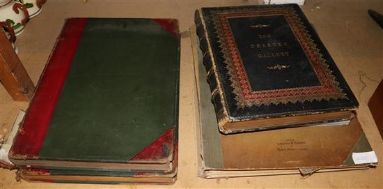 Various books, bindings & drawings